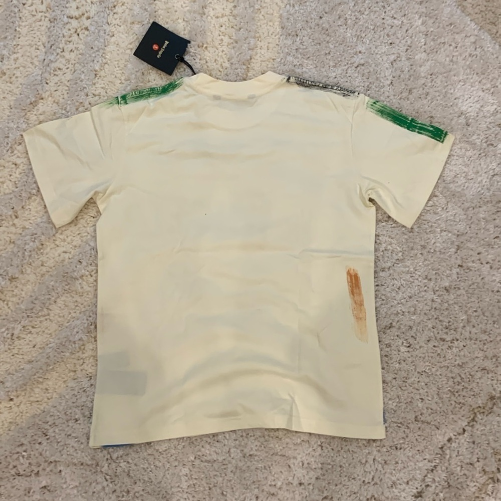Palm Angels Apricot Abstract Painted T-Shirt Mens Size S, M, L - Picture 2 of 2